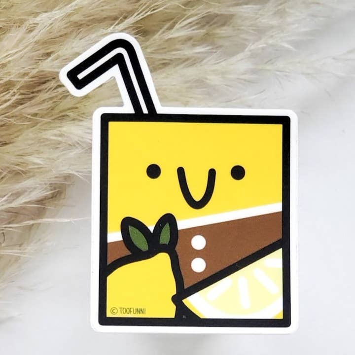 LEMON TEA - Vinyl Sticker for wholesale by Toofunni