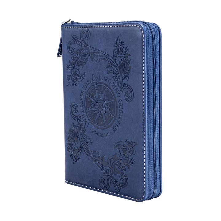 Divine Details: Bible Journal Navy Blue Flying Compass Rose for wholesale by Divinity Boutique