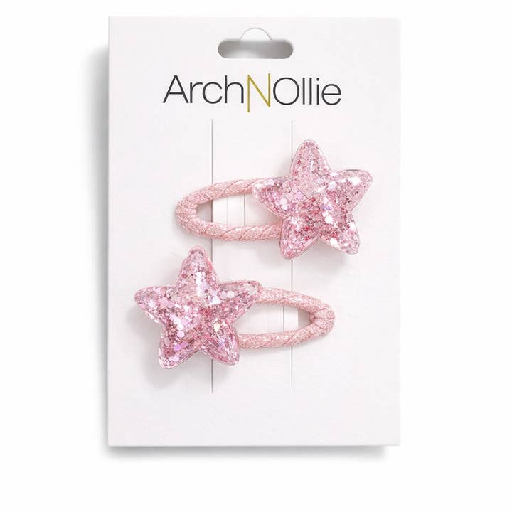 Broches de lentejuelas en forma de estrella - Rosa para venta al por mayor de ANO - ArchNOllie