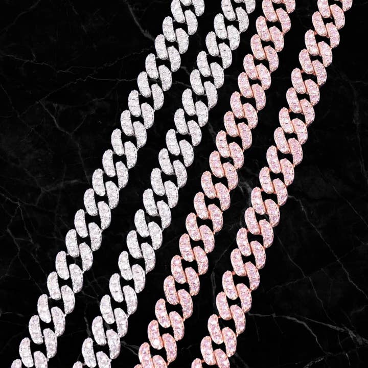 Drip Culture - Wholesale Link & Chain Necklace - 10mm 18k Gold Diamond Miami Cuban Link Chain