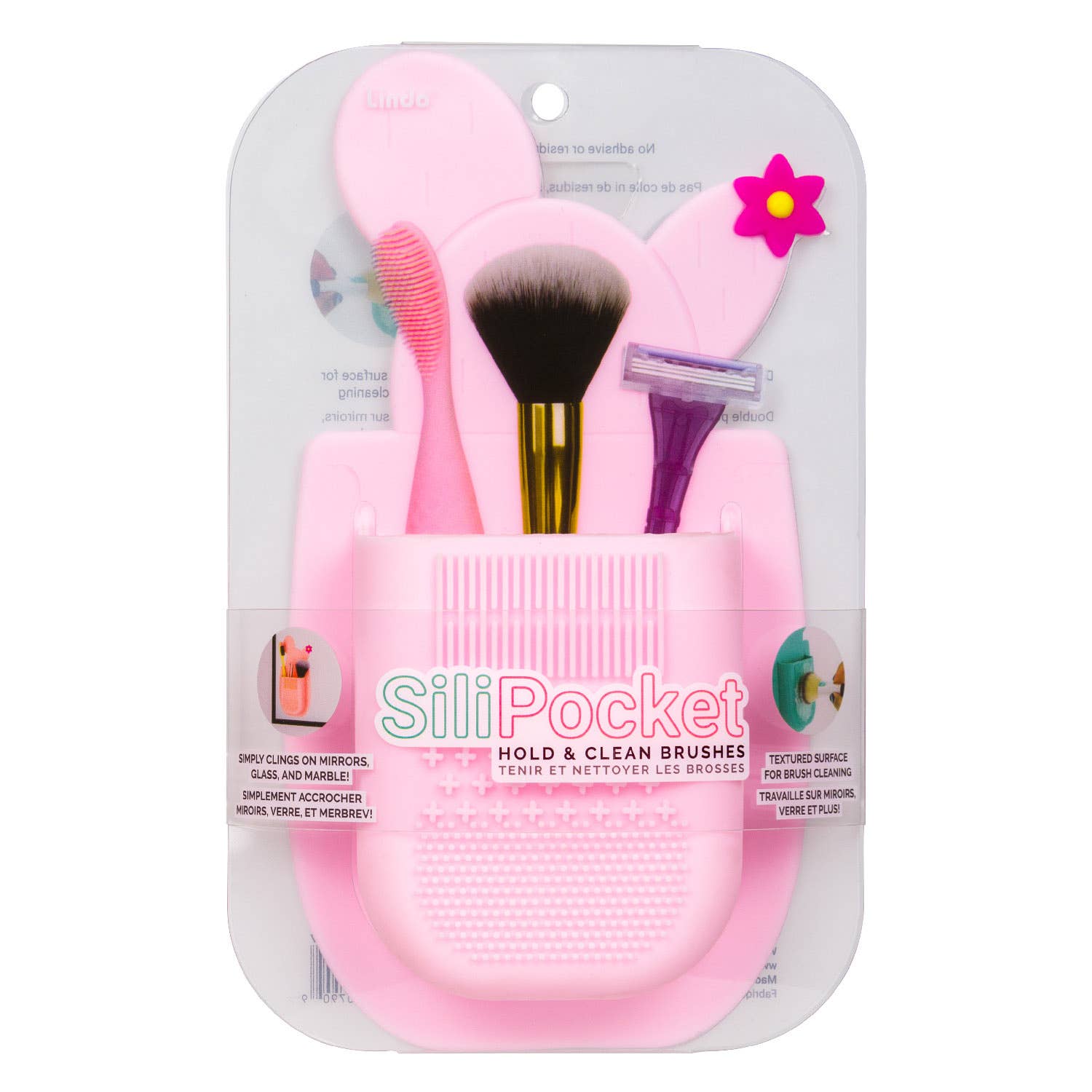 Lindo – wholesale Makeup brush cleaner – Lindo SiliPocket - Brush Pocket and Brush Cleaning Pad3