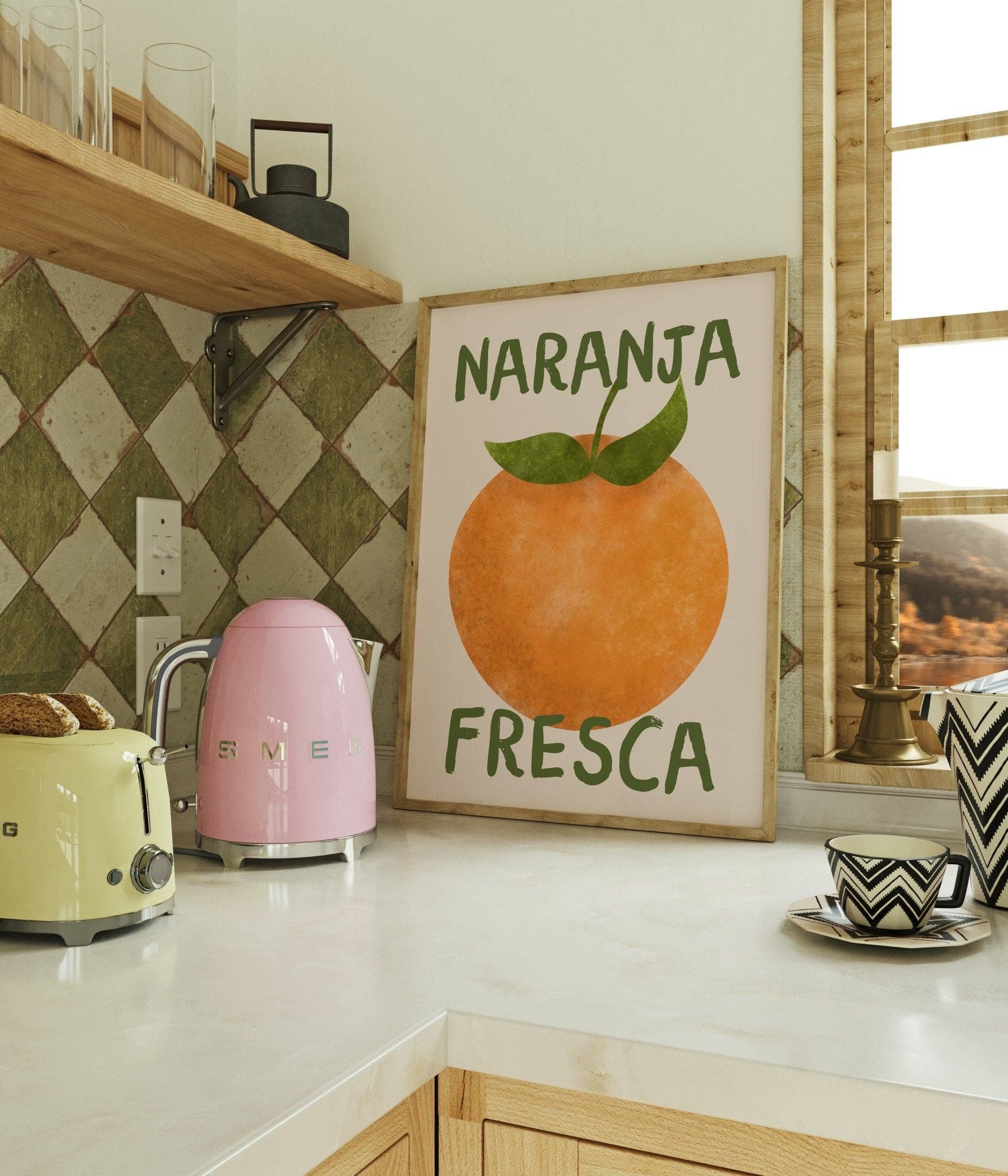 Moonshine Prints – wholesale Art print – Naranja Fresca Kitchen Print0