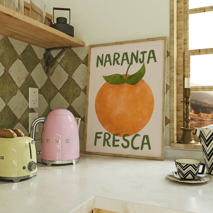Moonshine Prints – wholesale Art print – Naranja Fresca Kitchen Print0
