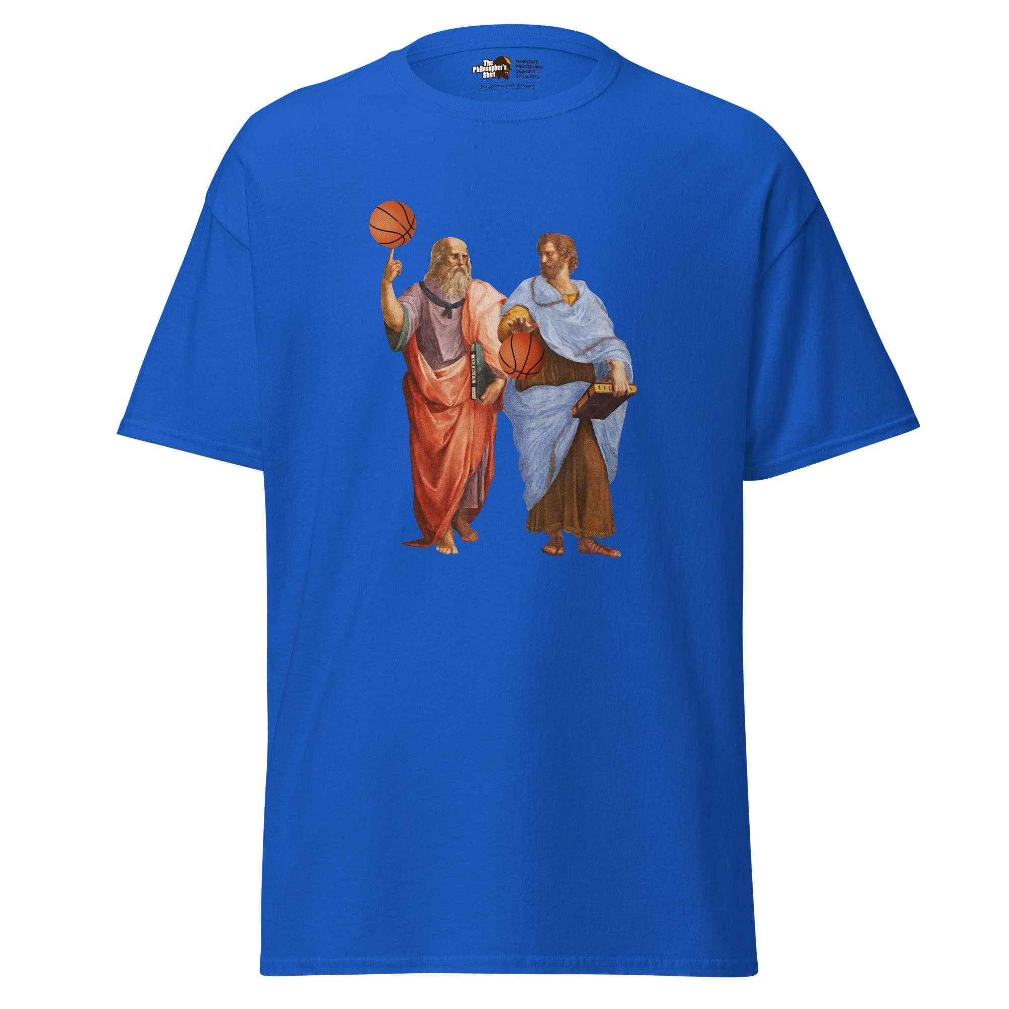 The Philosopher's Shirt – Engroshandel T-shirt med print - Unisex – Aristoteles og Platon med basketball - Unisex klassisk t-shirt4