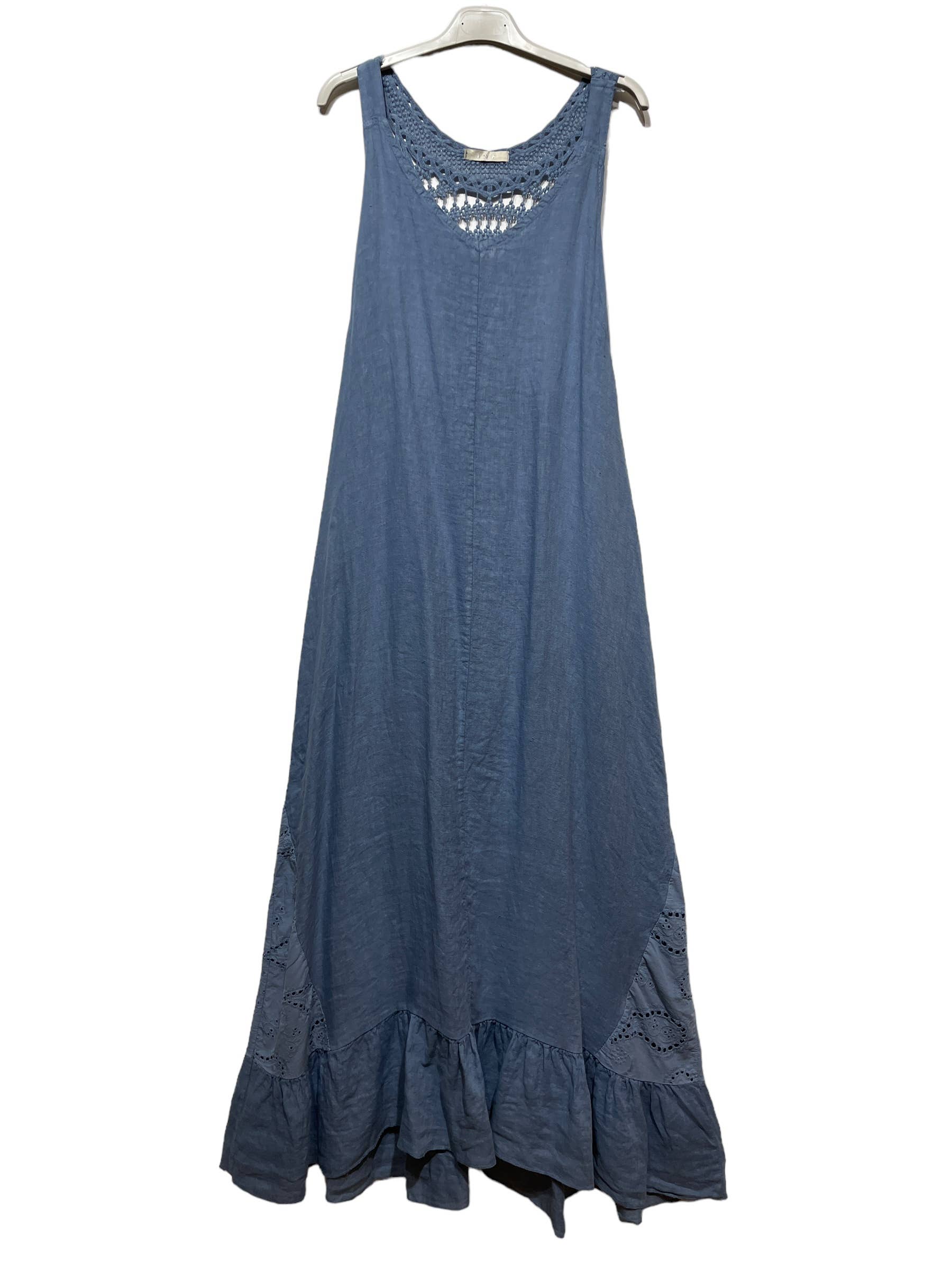 LINEN & COTTON HOUSE – wholesale Dress – Women's – 8521LONG DRESS IN LINE SUMMER CLOTHING8