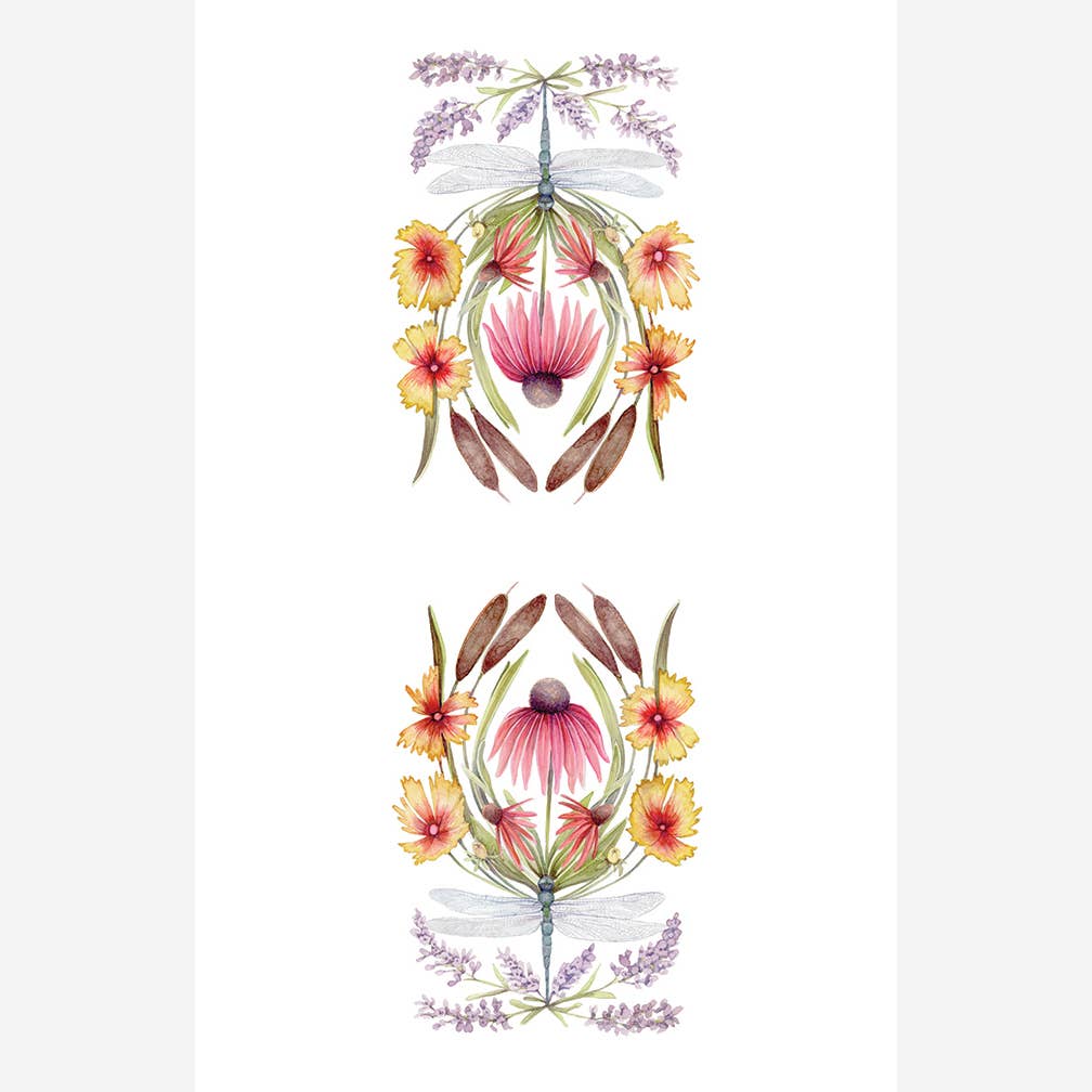 Sarah Rose – Toalha de chá por atacado – Toalha de chá de linho biológico Ode ao Lago2