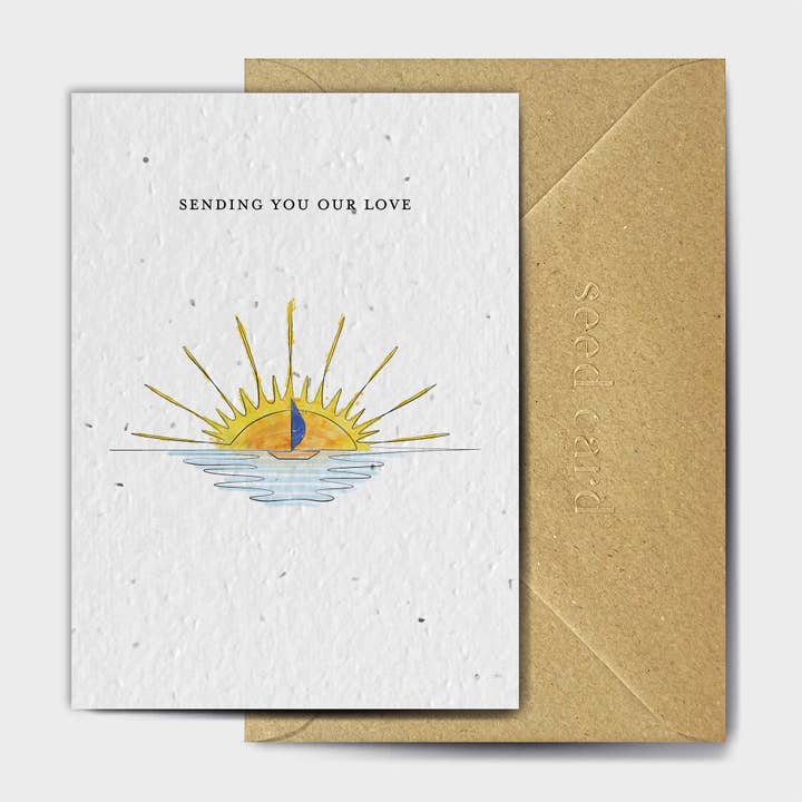 Single Line Sunrise for wholesale by The Seed Card Company