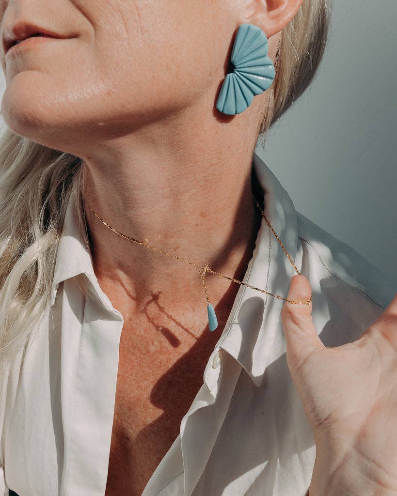 AMBER E LEA - Wholesale Y-Neck/Lariat Necklace - Petal Lariat1