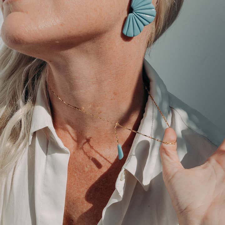 AMBER E LEA - Wholesale Y-Neck/Lariat Necklace - Petal Lariat1