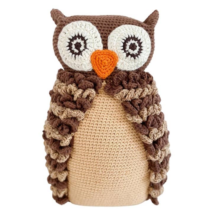 Stuffed animal toy, owl, organic cotton decorative pillow (Copy) for wholesale by BEBEMOSS, LLC