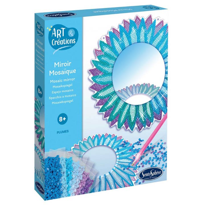 Sentosphere Art & Creations Mirror Mosaic Art - Feathers for wholesale by Just Imagine Toys