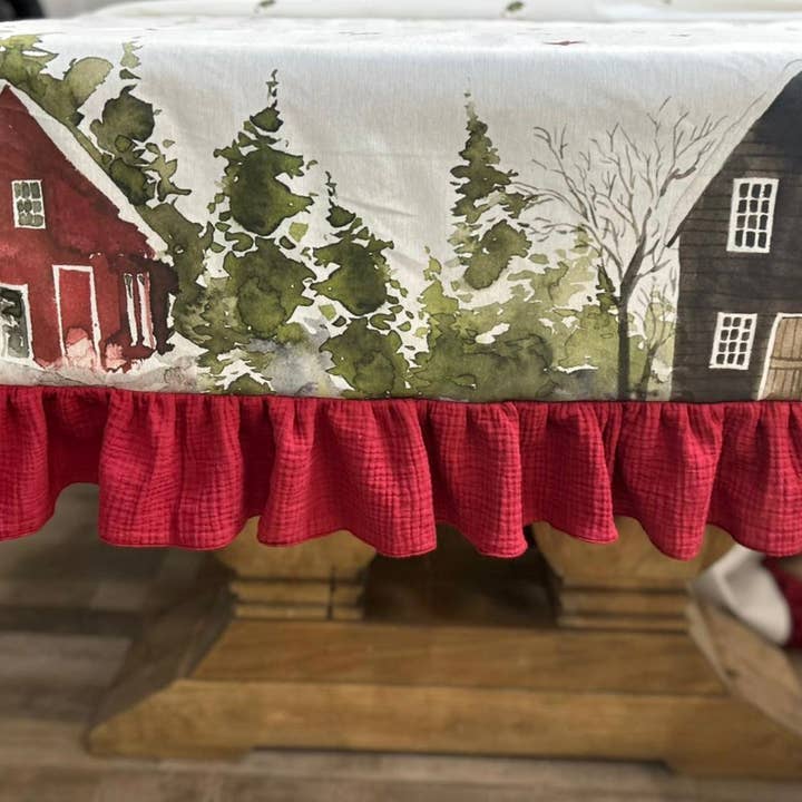 Chez Moi - Wholesale Tablecloth - Chalet Stain-Resistant Tablecloth1