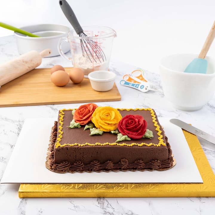 Portofino International Trading, USA - Wholesale Cake Stand - Rectangle Cake Board - Set of 6 - Half Sheet1