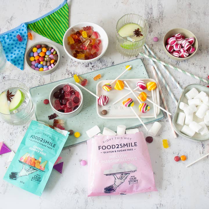 Food2Smile - Wholesale Marshmallow - Sugar-free marshmallows | Mellow Marshmallows 32x50 gram
