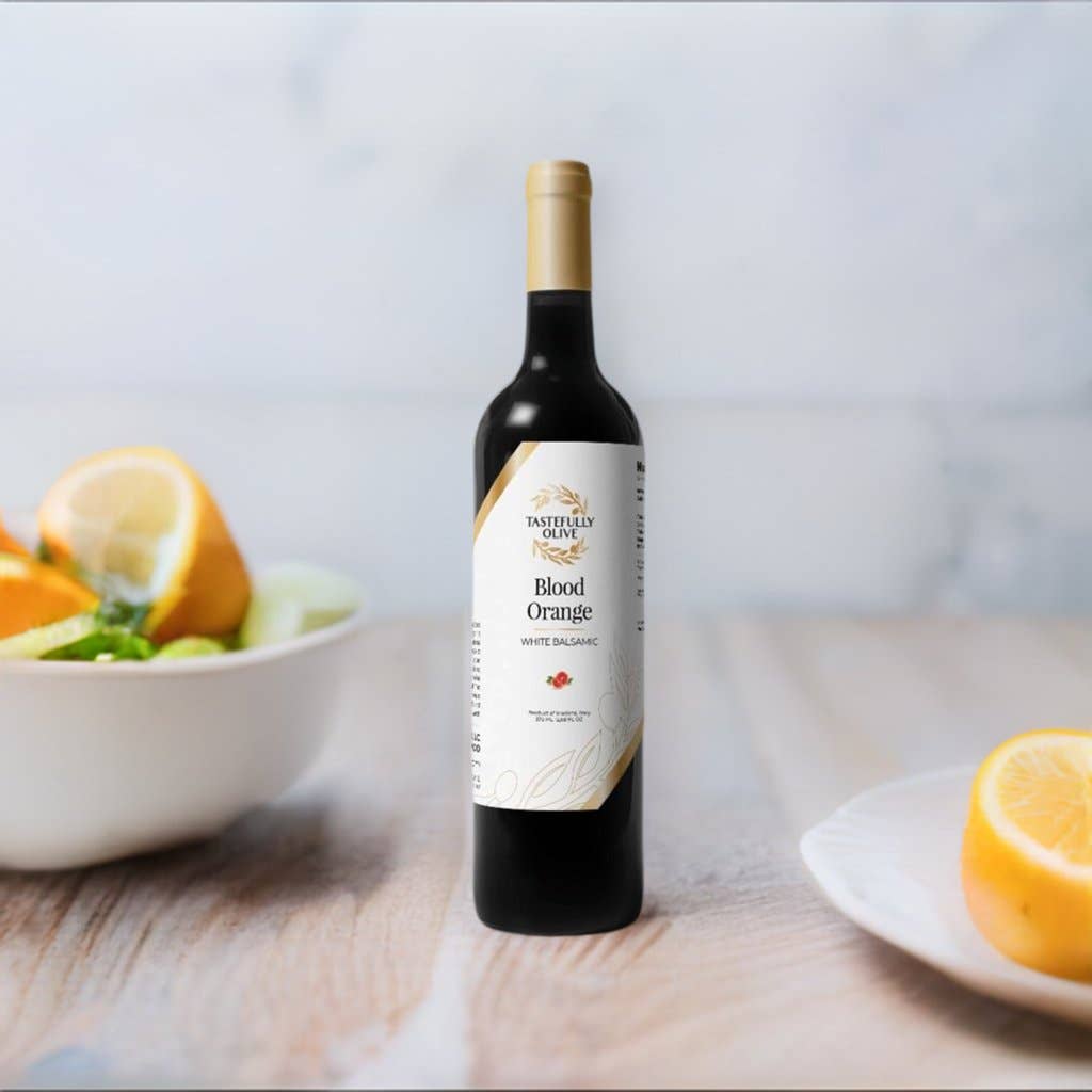 Tastefully Olive - Wholesale Vinegar - Blood Orange White Balsamic Vinegar1