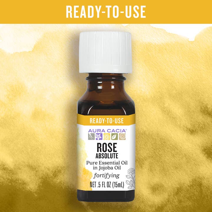 Aura Cacia - Wholesale Essential Oil - Ready To Use Rose Absolute Essential Oil In Jojoba Oil