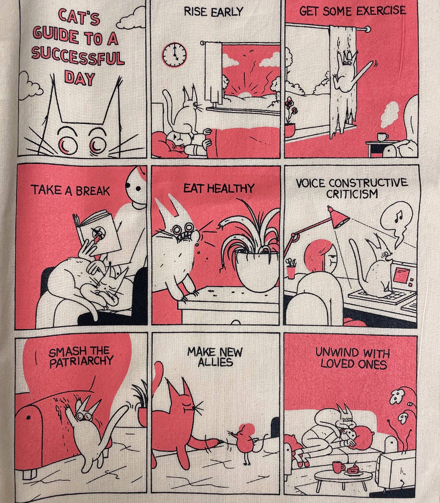 War and Peas - Wholesale Tote Bag - Unisex - Cat's Guide Organic Tote Bag8