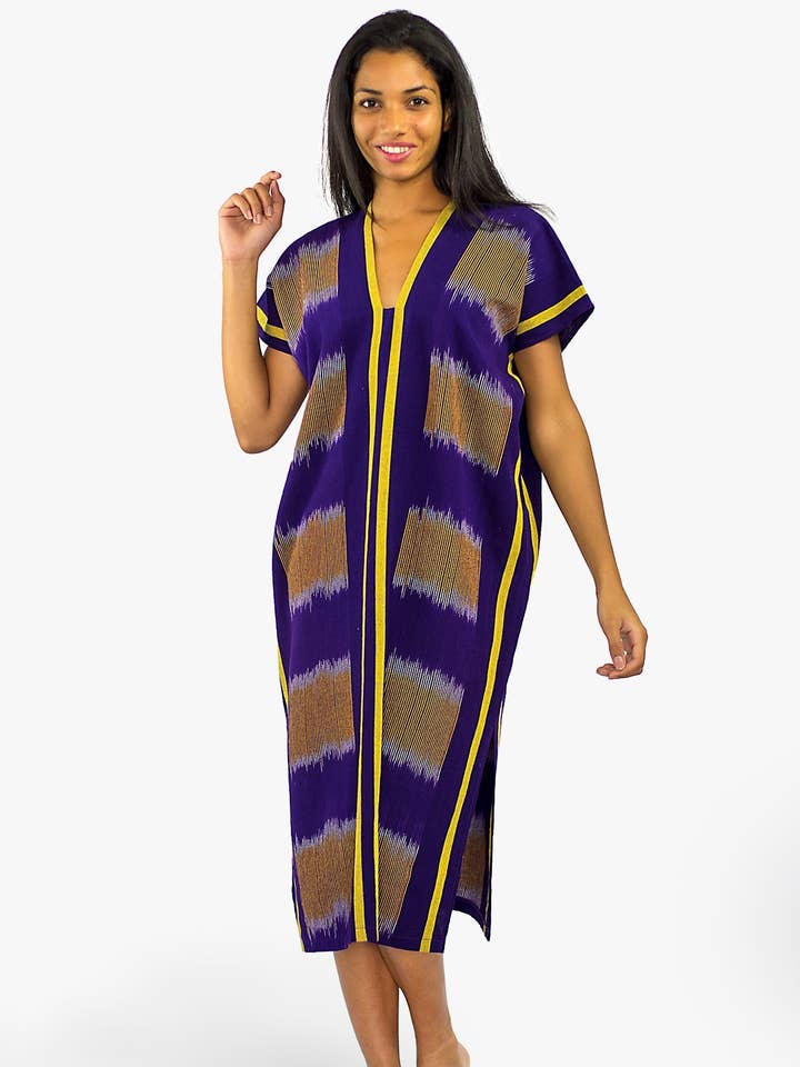 Afrikanischer violetter Kaftan für den Großhandel von Kalyca