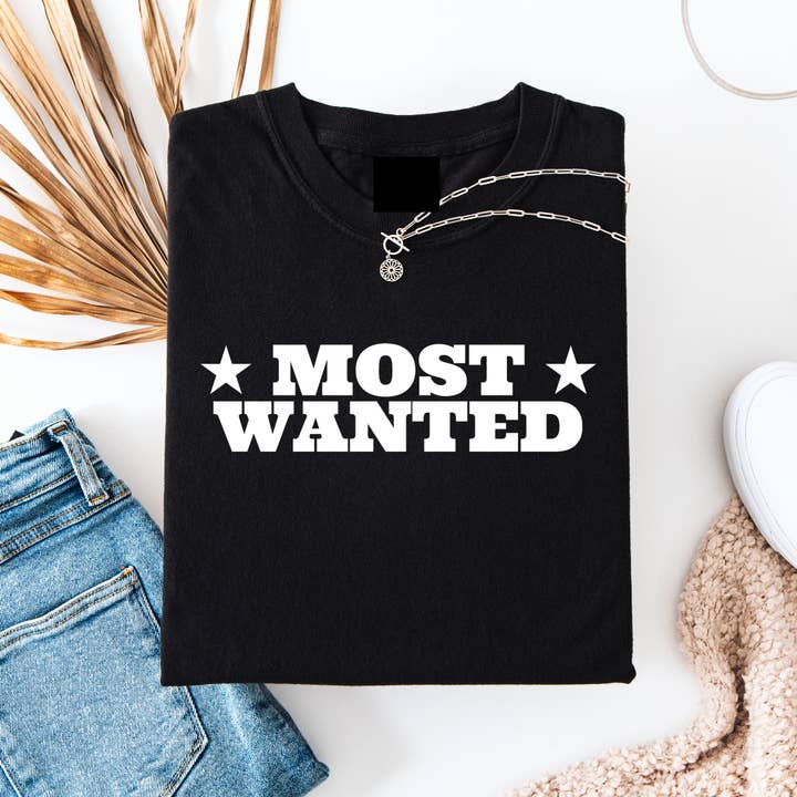 MOST WANTED TSHIRT for wholesale by Wild & Wanted