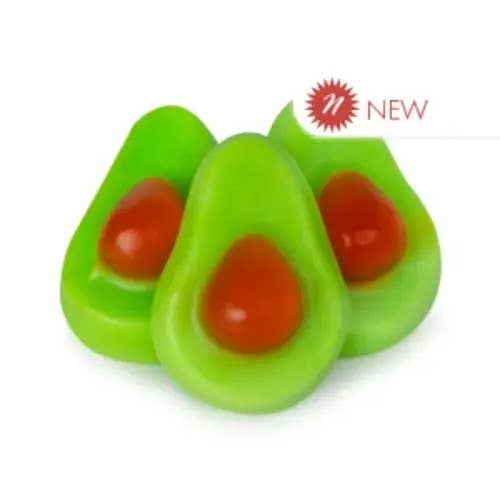 Klyftig avokadoformad gummigodis 1 kg för wholesale av Long Island Candy Factory