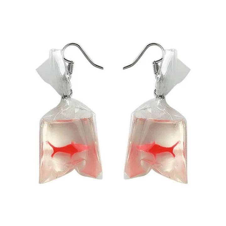 SimpleNGreat - Wholesale Dangle Earrings - Goldfish Bag Earrings1