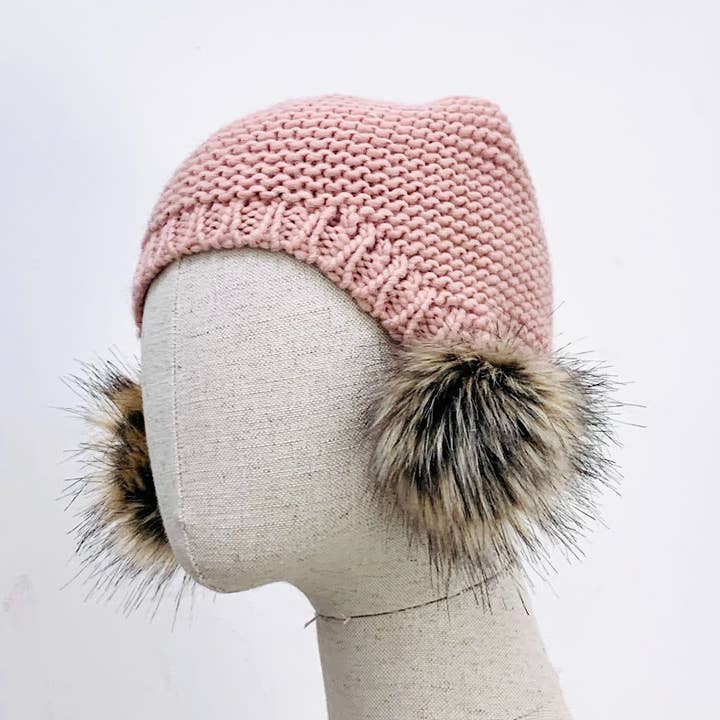 MILANO AMOUR - Wholesale Beanie - Women's - WINTER HAT CAPPELLO CUFFIA DOUBLE PON-PON14