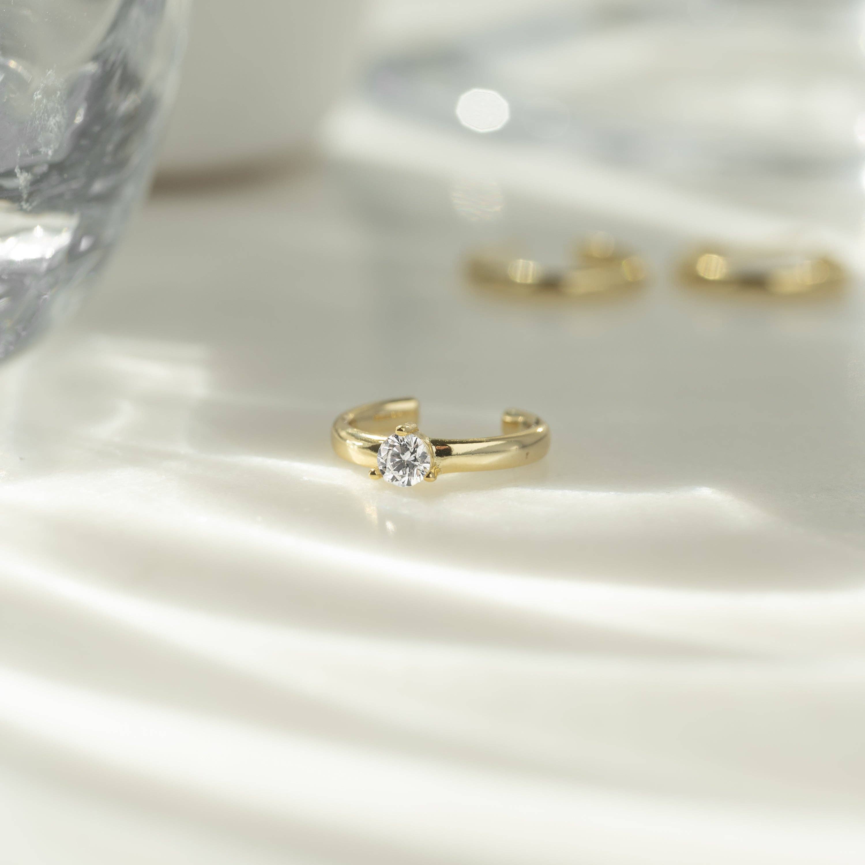 Sami Jewels - Wholesale Cuff/Wrap Earrings - Solitaire Ear Cuff2