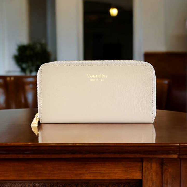 Prestige Milano - Wholesale Wallet - Unisex - Portafoglio grande in pelle Togo beige3