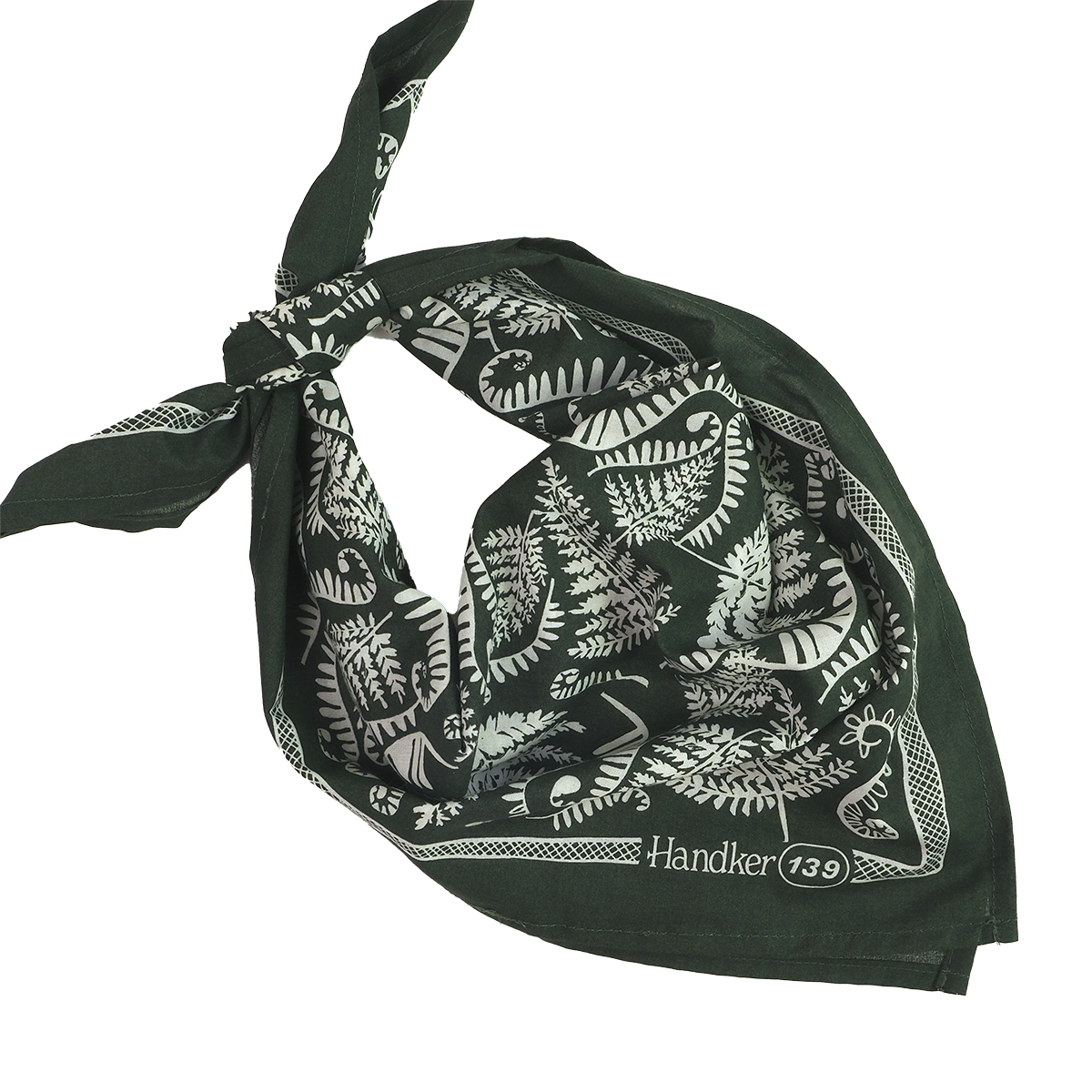 Handker Bandanas - Wholesale Bandana - Unisex - No. 139 Fern Bandana  2