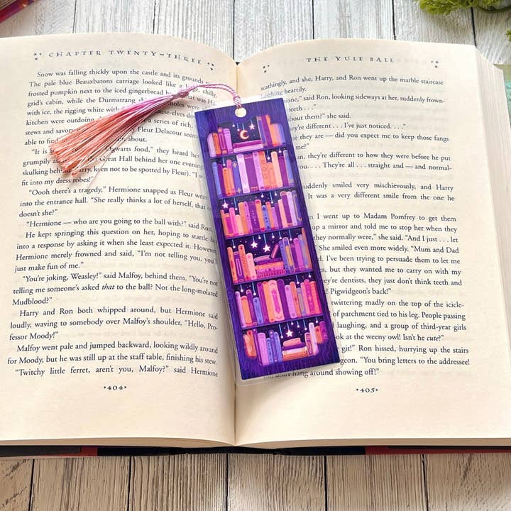 The Swimming Owl - Wholesale Bookmark - Dreamy Bookshelf Bookmark | Laminated + Optional Tassel3