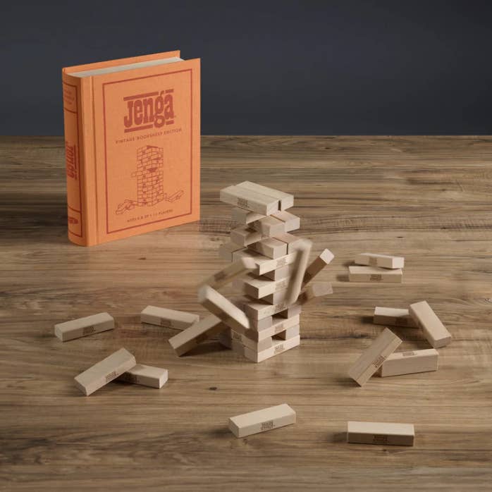 WS Game Company - Wholesale Stacking Game - Jenga Vintage Bookshelf Edition5