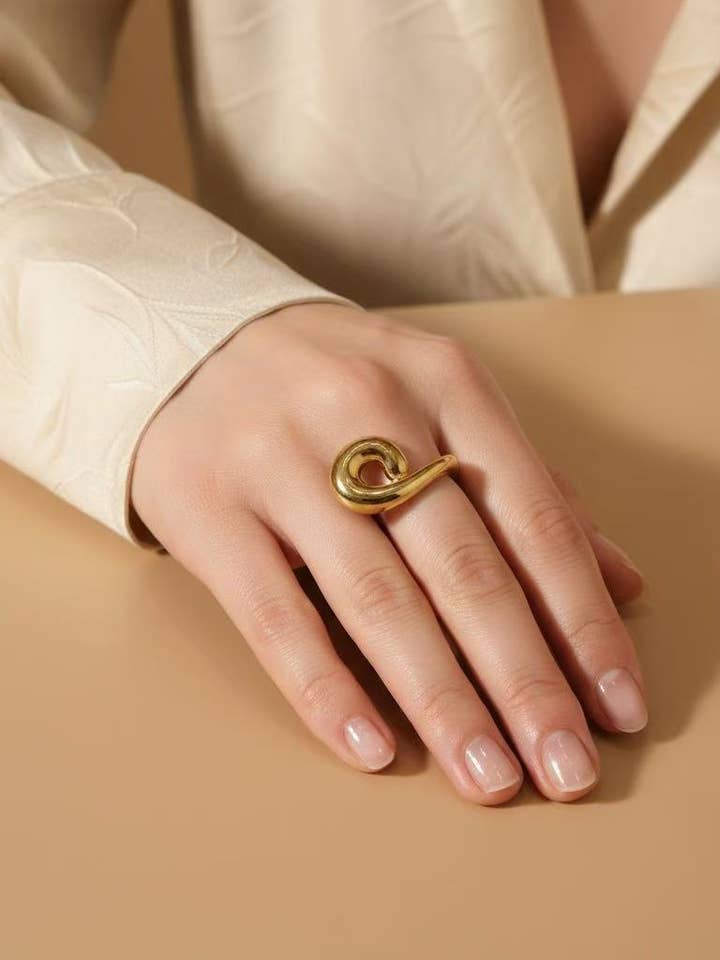 Ring i rustfrit stål 424AQ222 for engroshandel hos BYREN | ÉLINE L'ATELIER