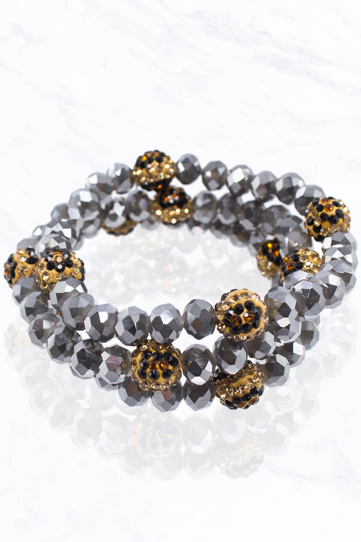 Suzie Q USA - Venta al por mayor Pulsera de cuentas - Pulsera Bola Bead & Leo Stone29