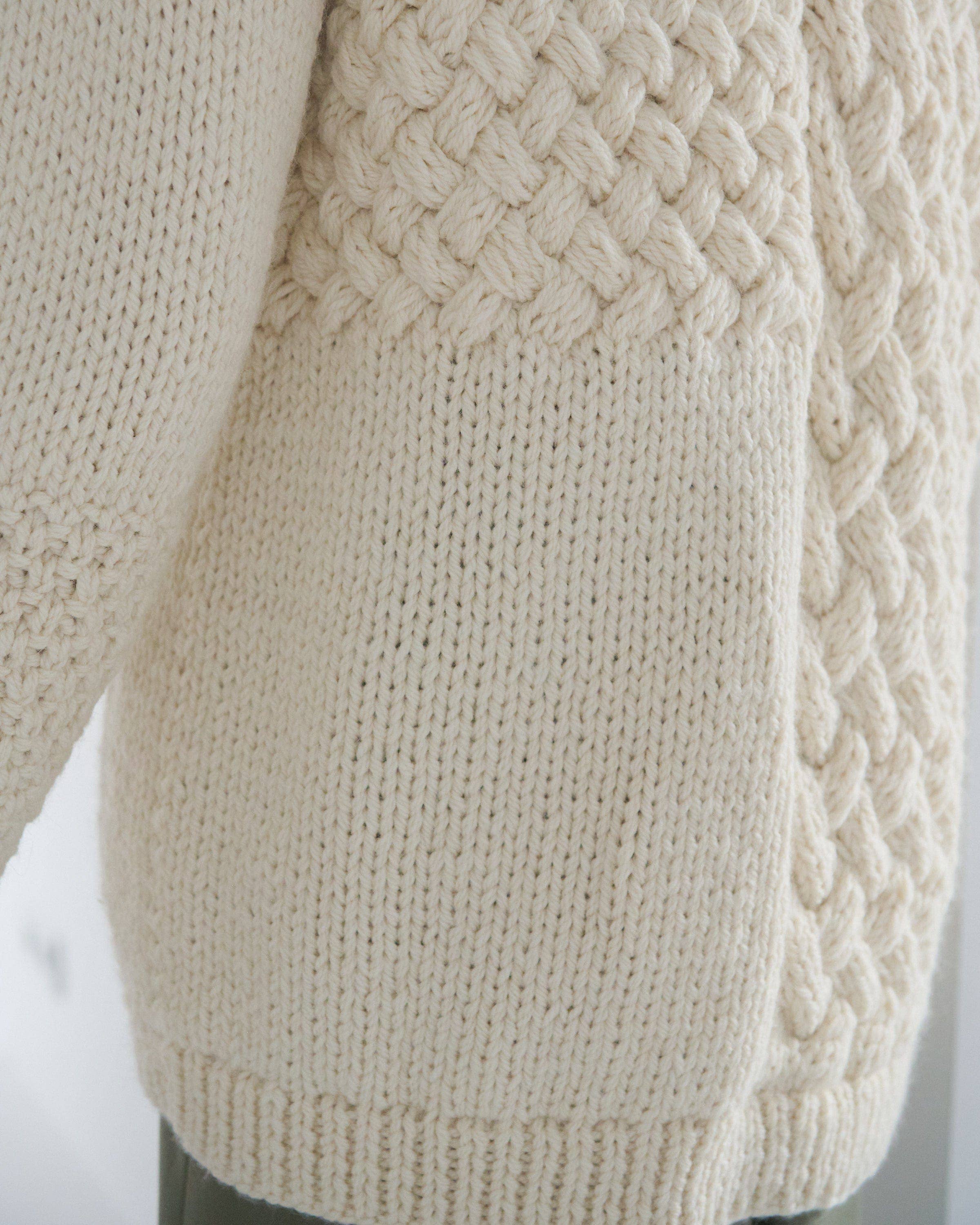 Beige Heartbreaker: Sea Salt Alpaca & Wool Sweater for wholesale on Faire5