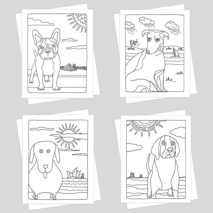 Kleurkaart set voor honden voor wholesale door Stick With Mary