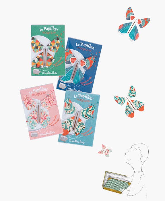 Speedy Monkey - Wholesale Classic Toy - Kids - Display box of 36 asstd Magic Butterflies - Recreational Activity - Moulin Roty2