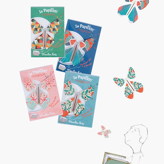 Speedy Monkey - Wholesale Classic Toy - Kids - Display box of 36 asstd Magic Butterflies - Recreational Activity - Moulin Roty2
