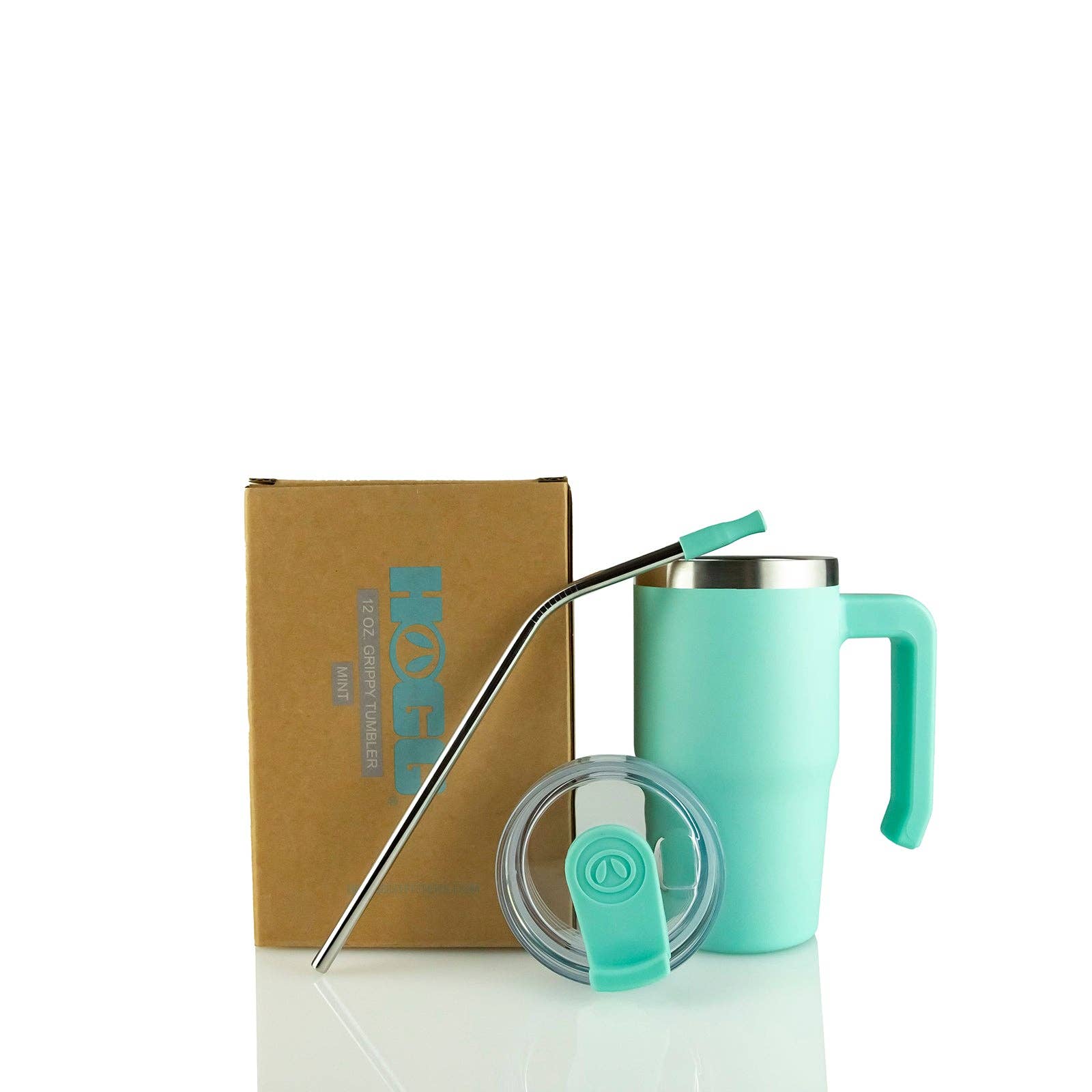 Mint 12oz POWEDERCOATED GRIPPY TUMBLER for wholesale on Faire1