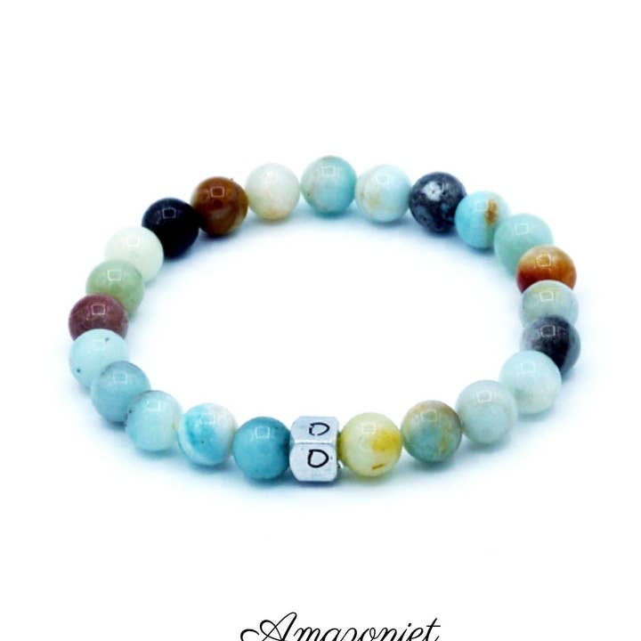 Initial Edelsteen Armband 2 for wholesale by Beau Accessoires