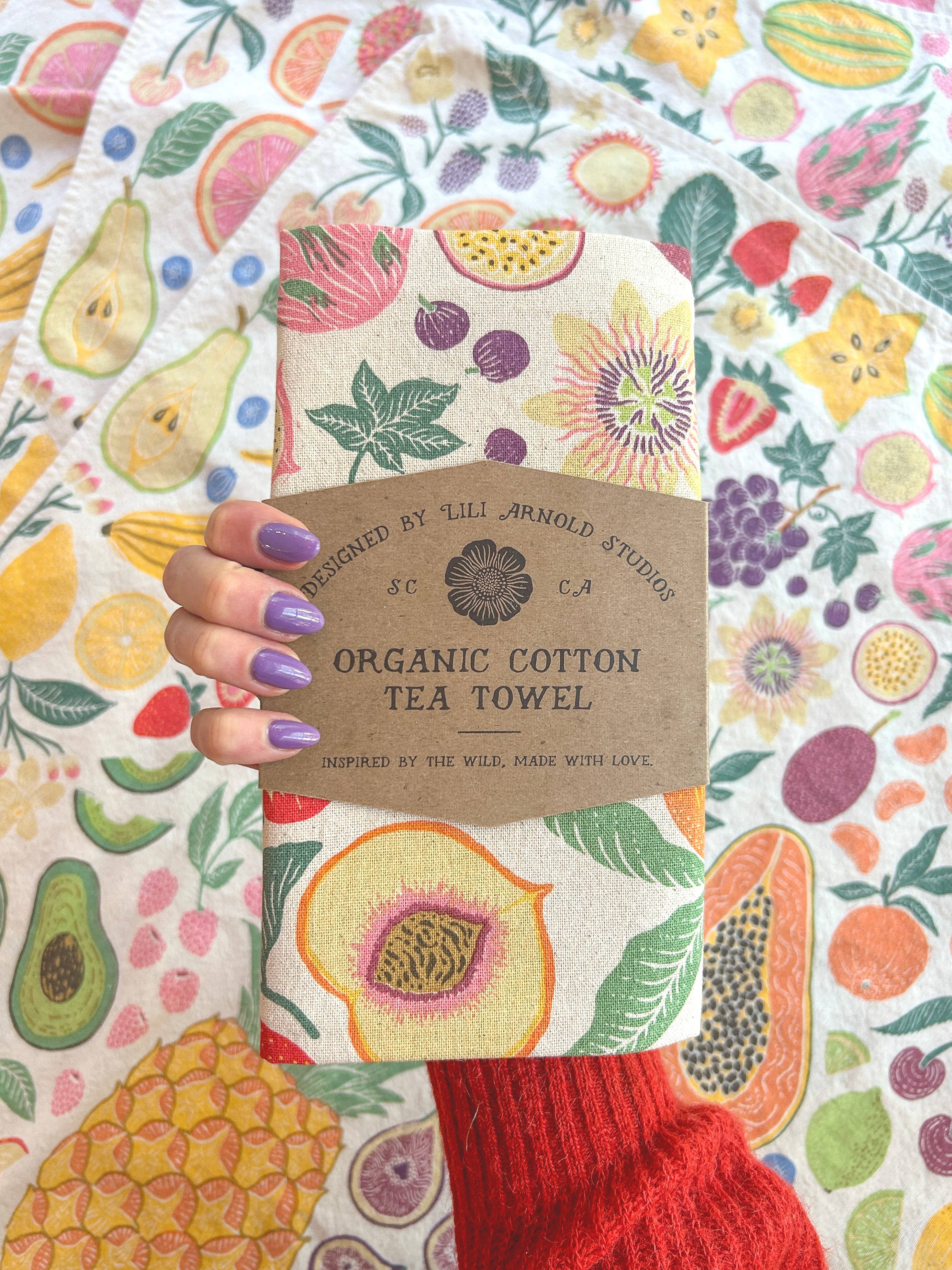 Lili Arnold - Wholesale Tea Towel - Organic Cotton Tea Towel - Fruit Basket16