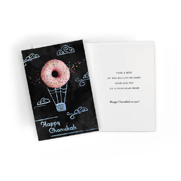 Chanukah Greeting Card - Style #5 for wholesale by Ner Mitzvah