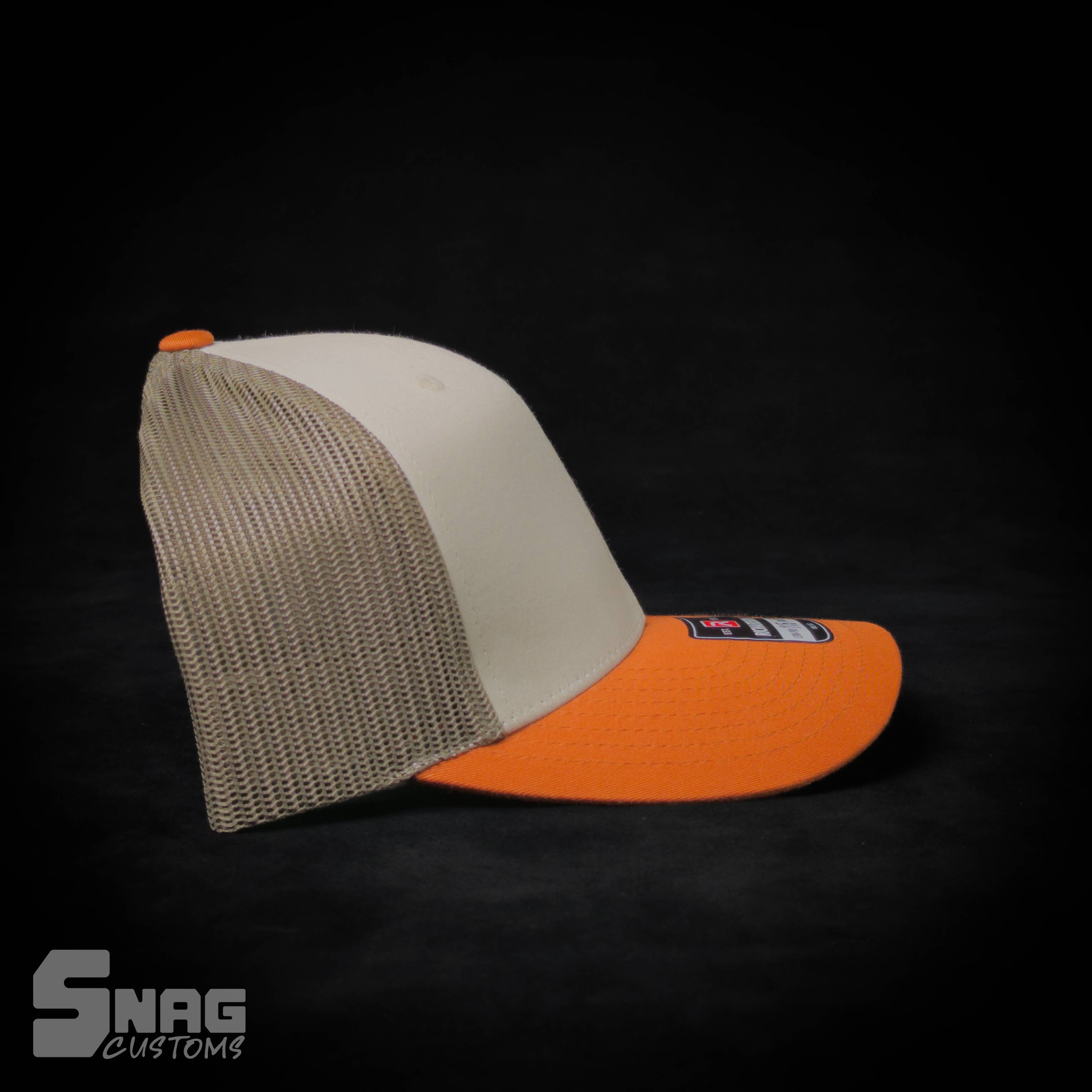 Snag Customs - Wholesale Trucker Hat - Unisex - Montana State Outline Leather Patch Hat8