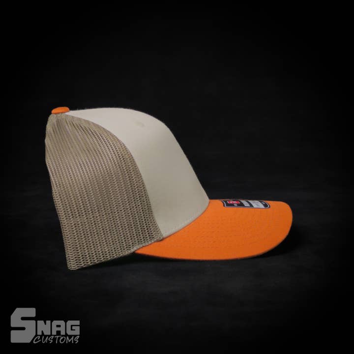 Snag Customs - Wholesale Trucker Hat - Unisex - Montana State Outline Leather Patch Hat8