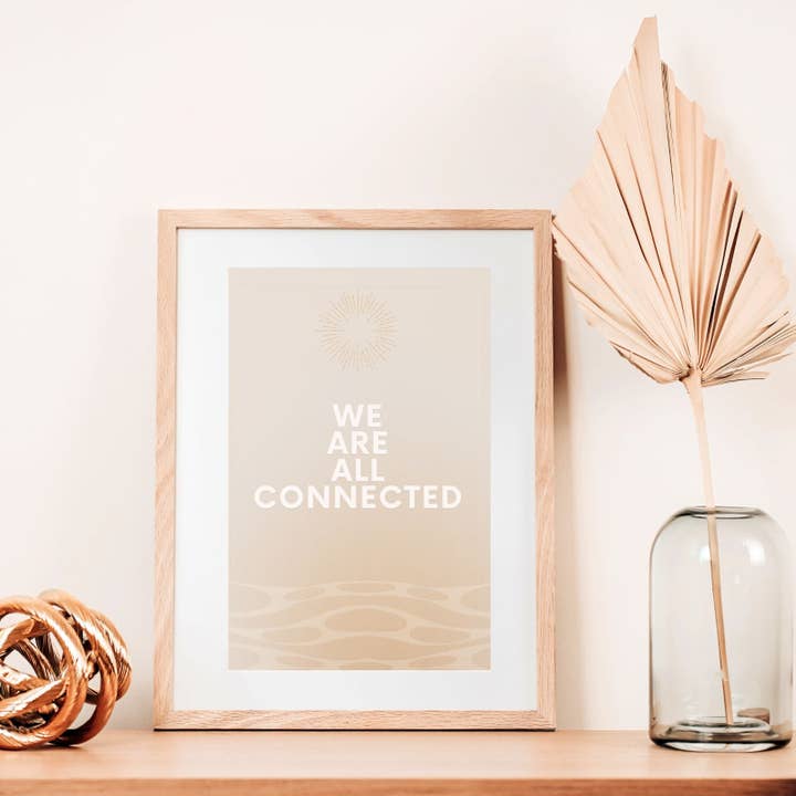 We Are All Connected art print for wholesale by Eagle Woman Prints