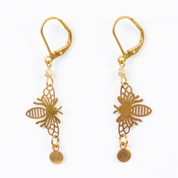 Boucle d'oreille Petite Abeille pour la vente par Altiplano