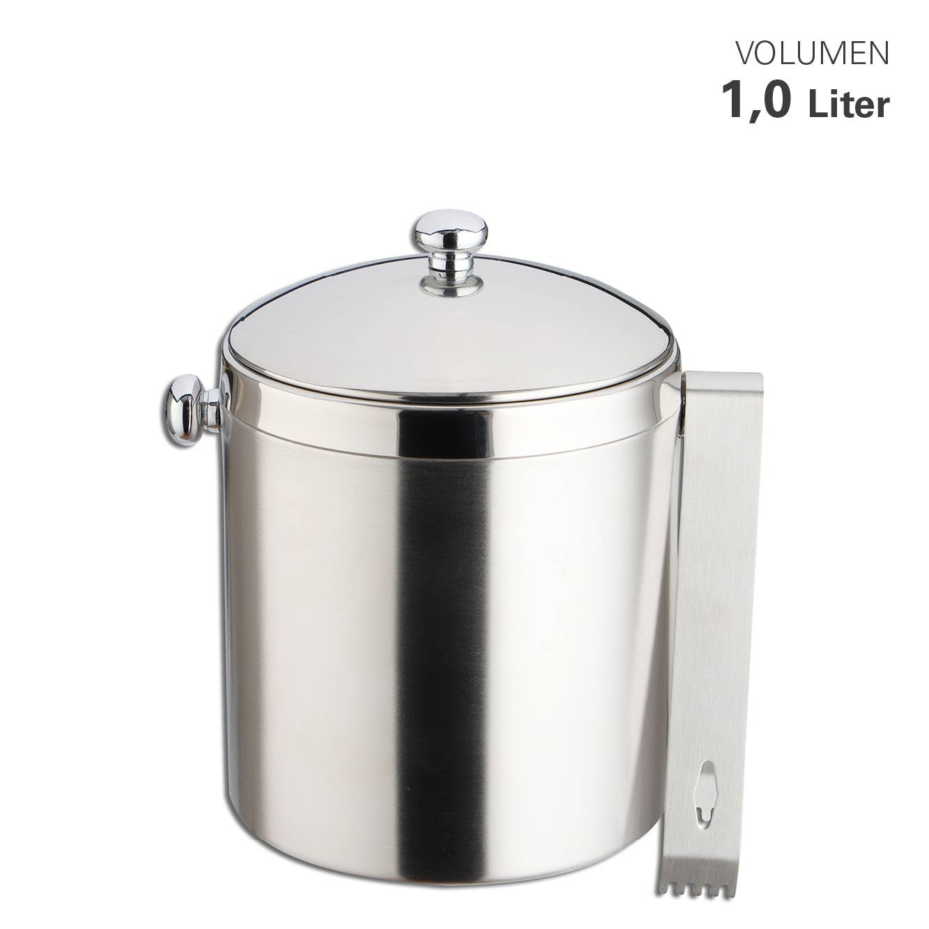 Karl Weis - Wholesale Bucket/Pail - Double-Walled Ice Bucket with Tongs. 1L3