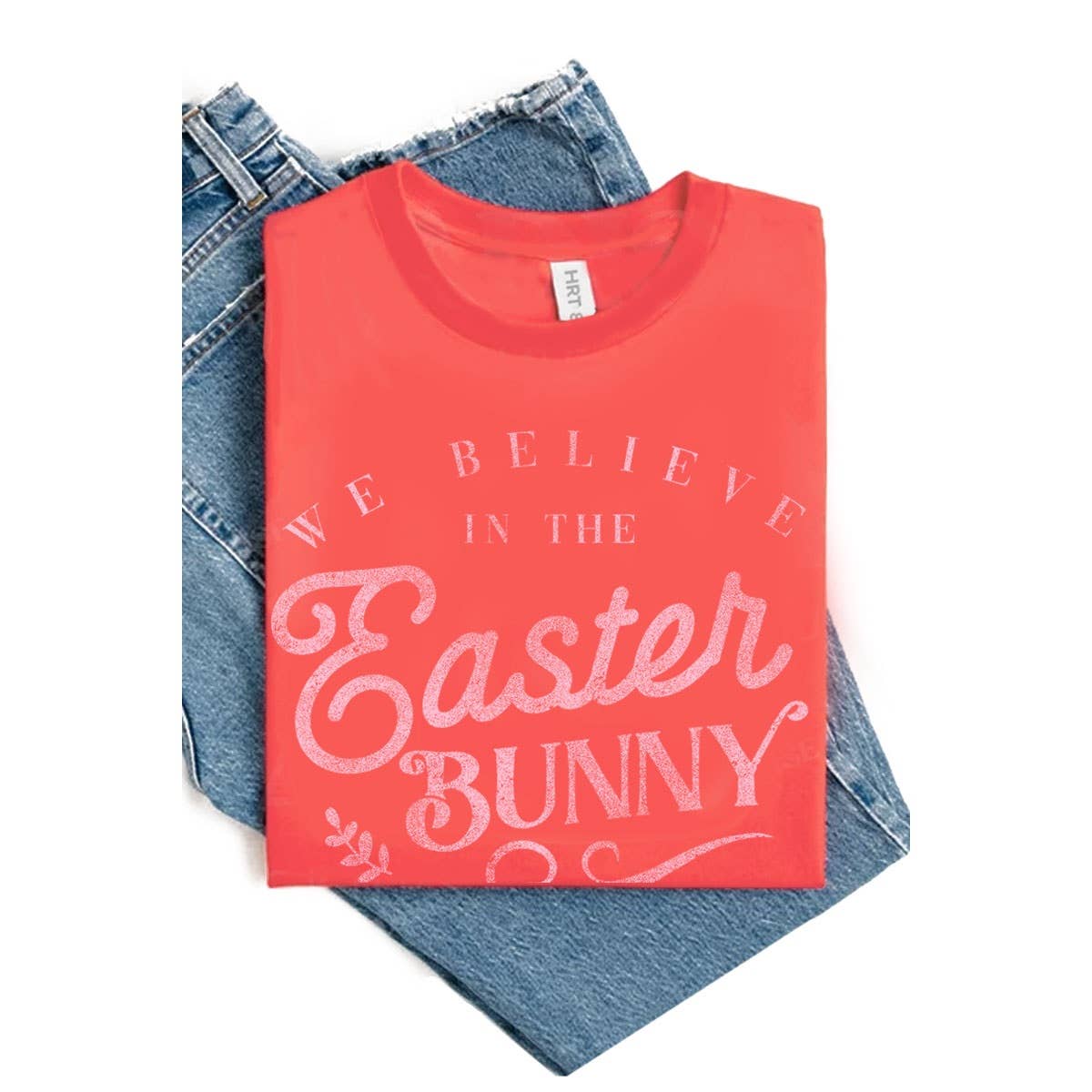 HRTandLUV - Wholesale T-Shirt (Graphic) - Women's - EASTER BUNNY WASHED GRAPHIC TEE3