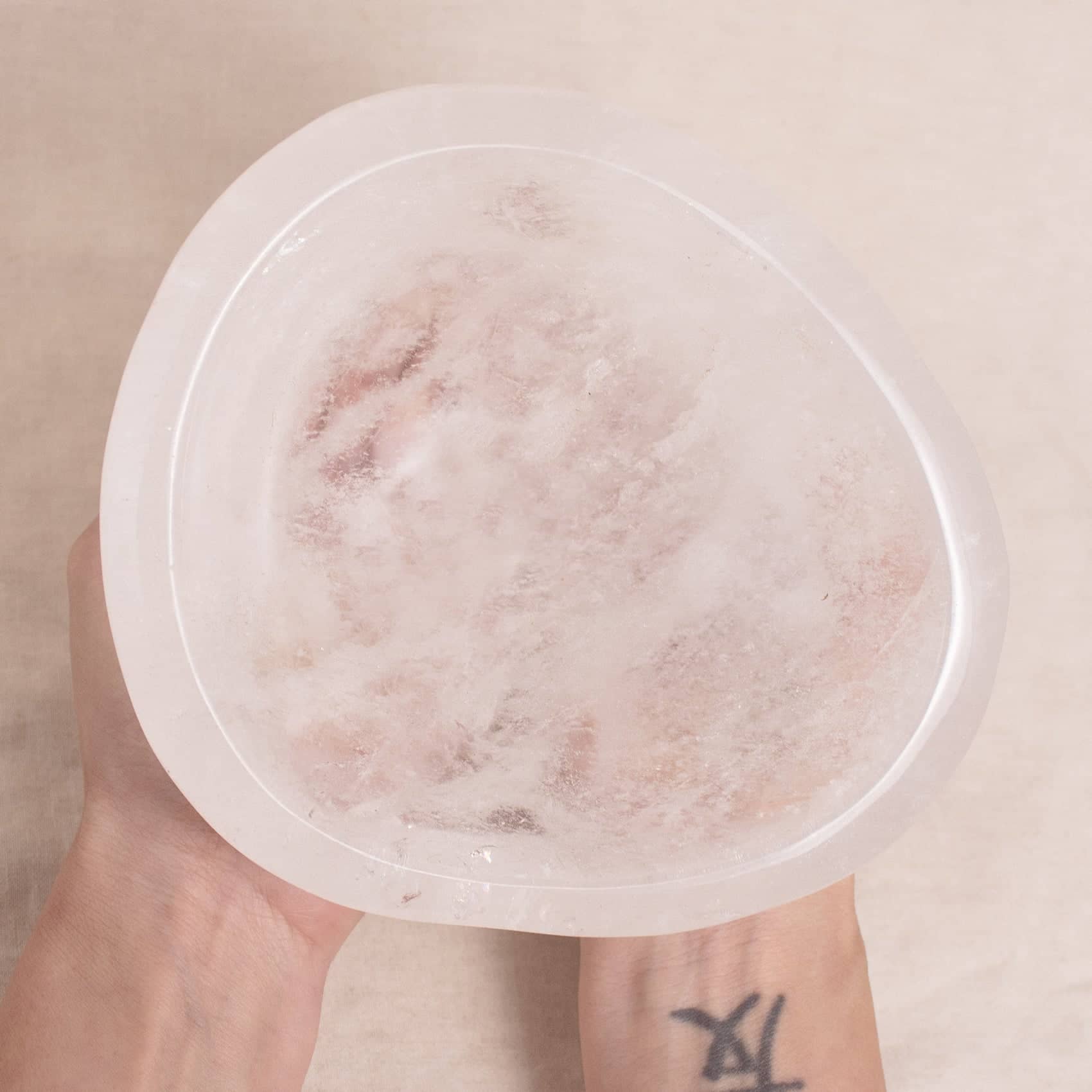 Tiny Rituals - Wholesale Decorative Plate/Dish/Bowl - Rare Clear Quartz Crystal Bowls - Large - 1 of a Kind19