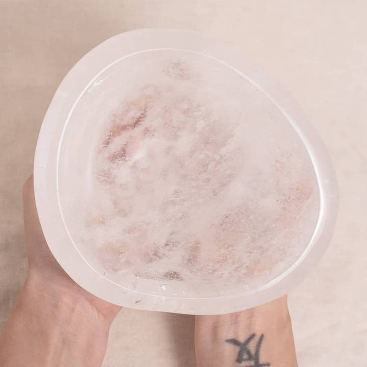 Tiny Rituals - Wholesale Decorative Plate/Dish/Bowl - Rare Clear Quartz Crystal Bowls - Large - 1 of a Kind19