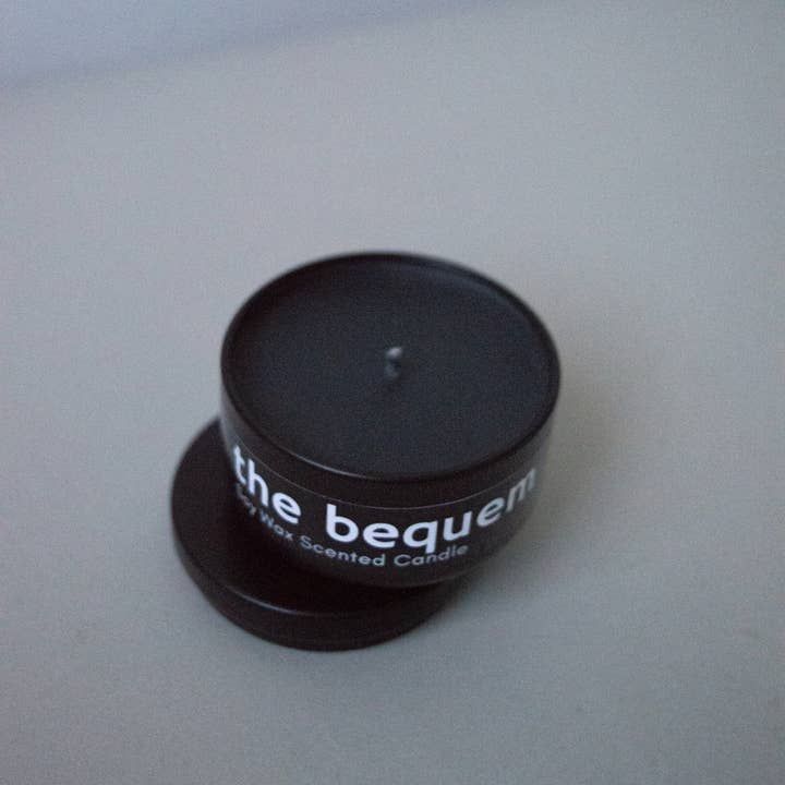 the bequem - Wholesale Travel Candles - Woody Tonka Soy Wax Travel Candle 1